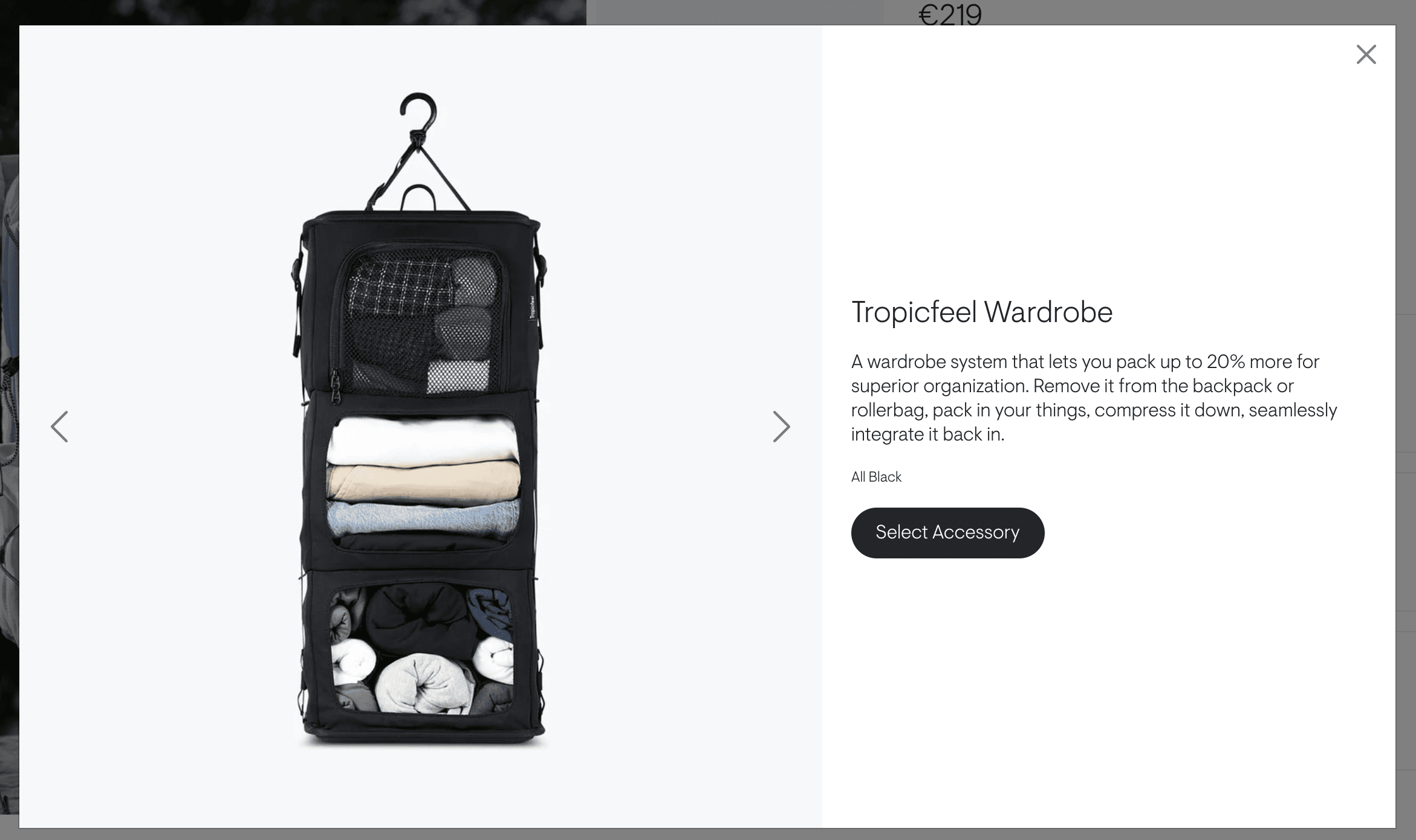 Tropicfeel Wardrobe — органайзер для путешествий с компактной упаковкой одежды и аксессуаров