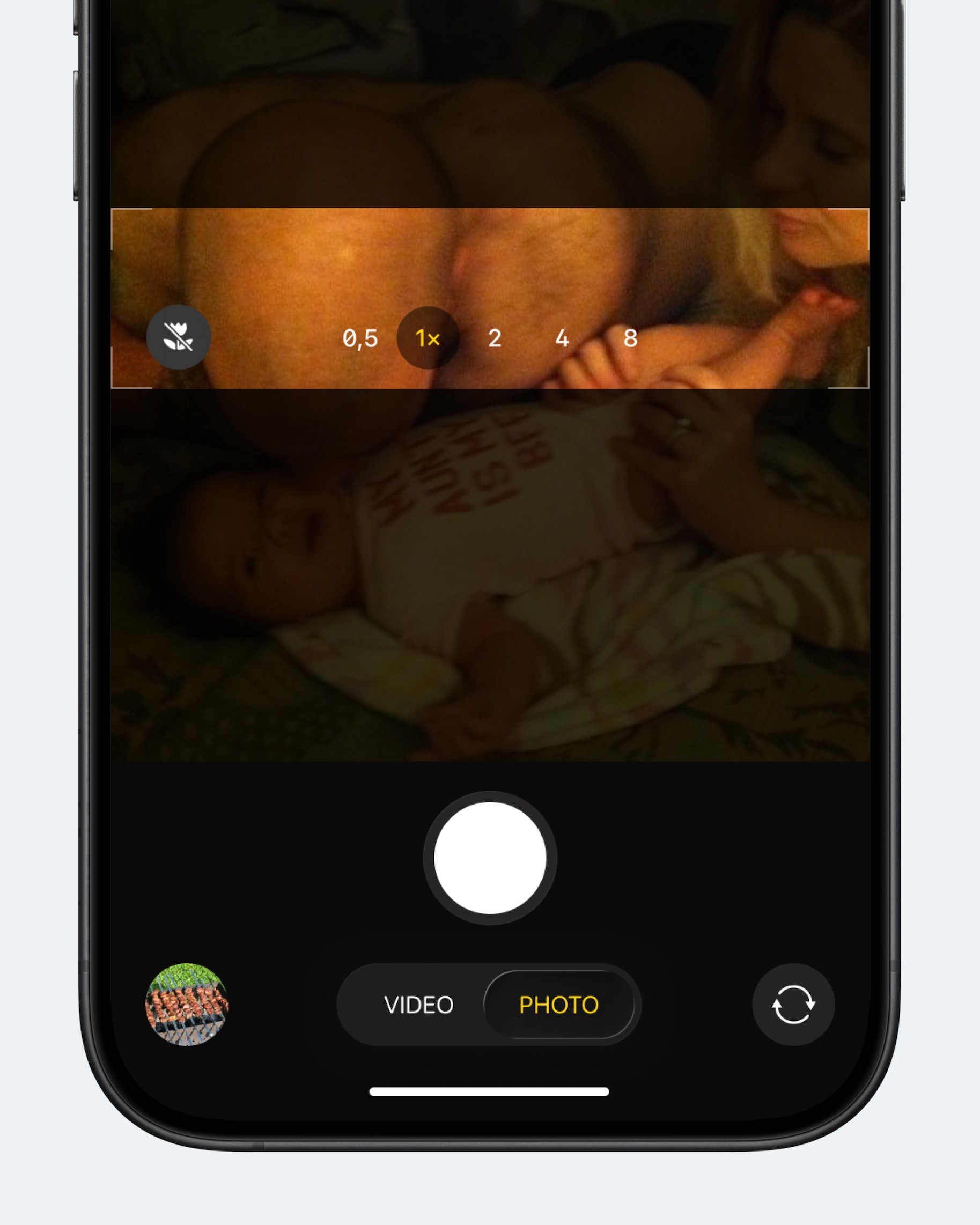 Концепт: узкий формат кадра в камере iOS для съёмки видео и фото в Instagram Reels