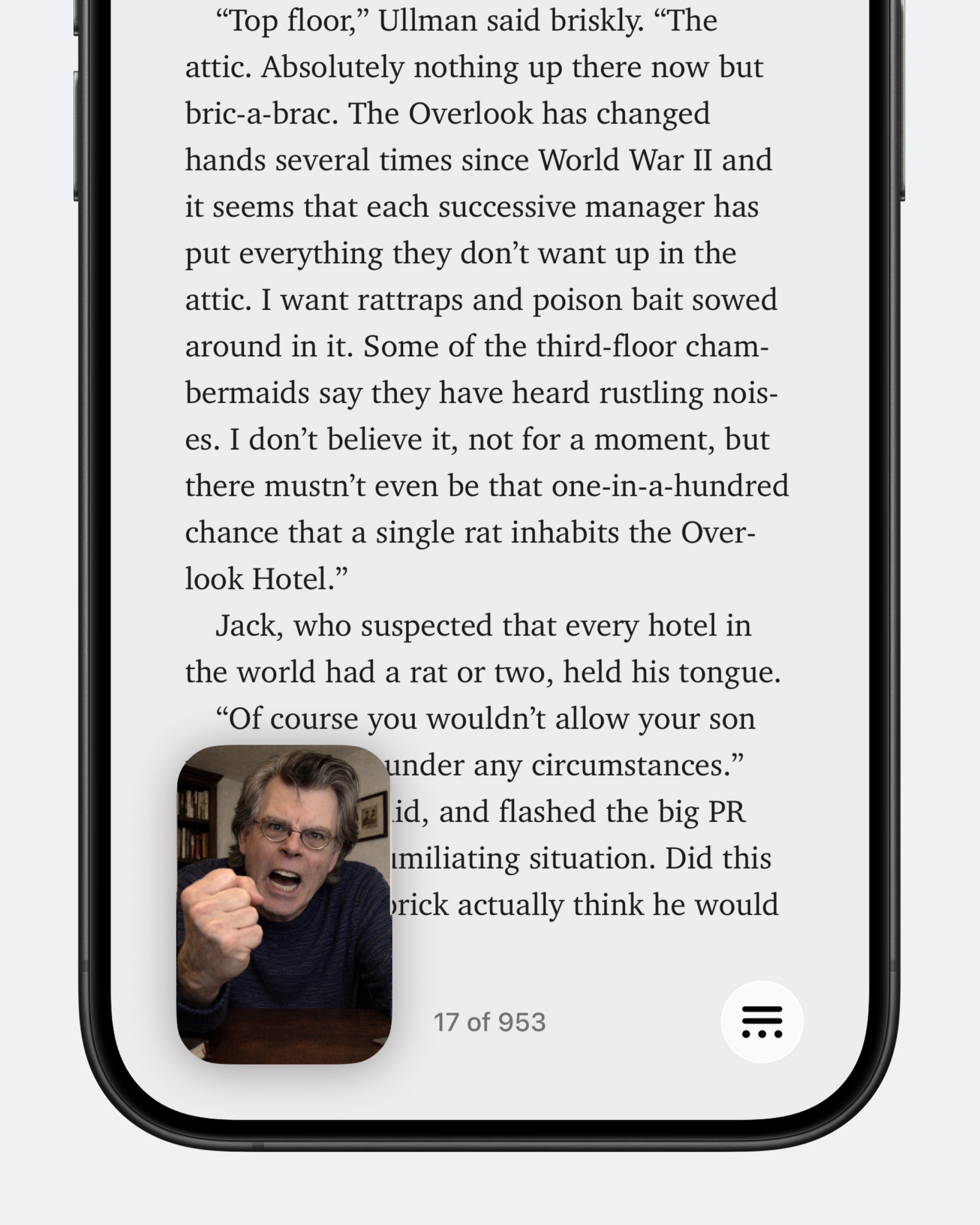 Концепт: приложение для чтения книг на iOS с видео-реакцией автора на прочитанный отрывок